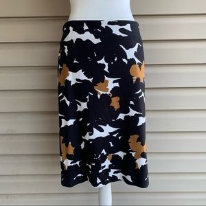 •Talbots• Abstract Lined Ponte Pencil Skirt